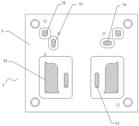 一种电梯轿厢支座一次冲孔成型模具的制作方法