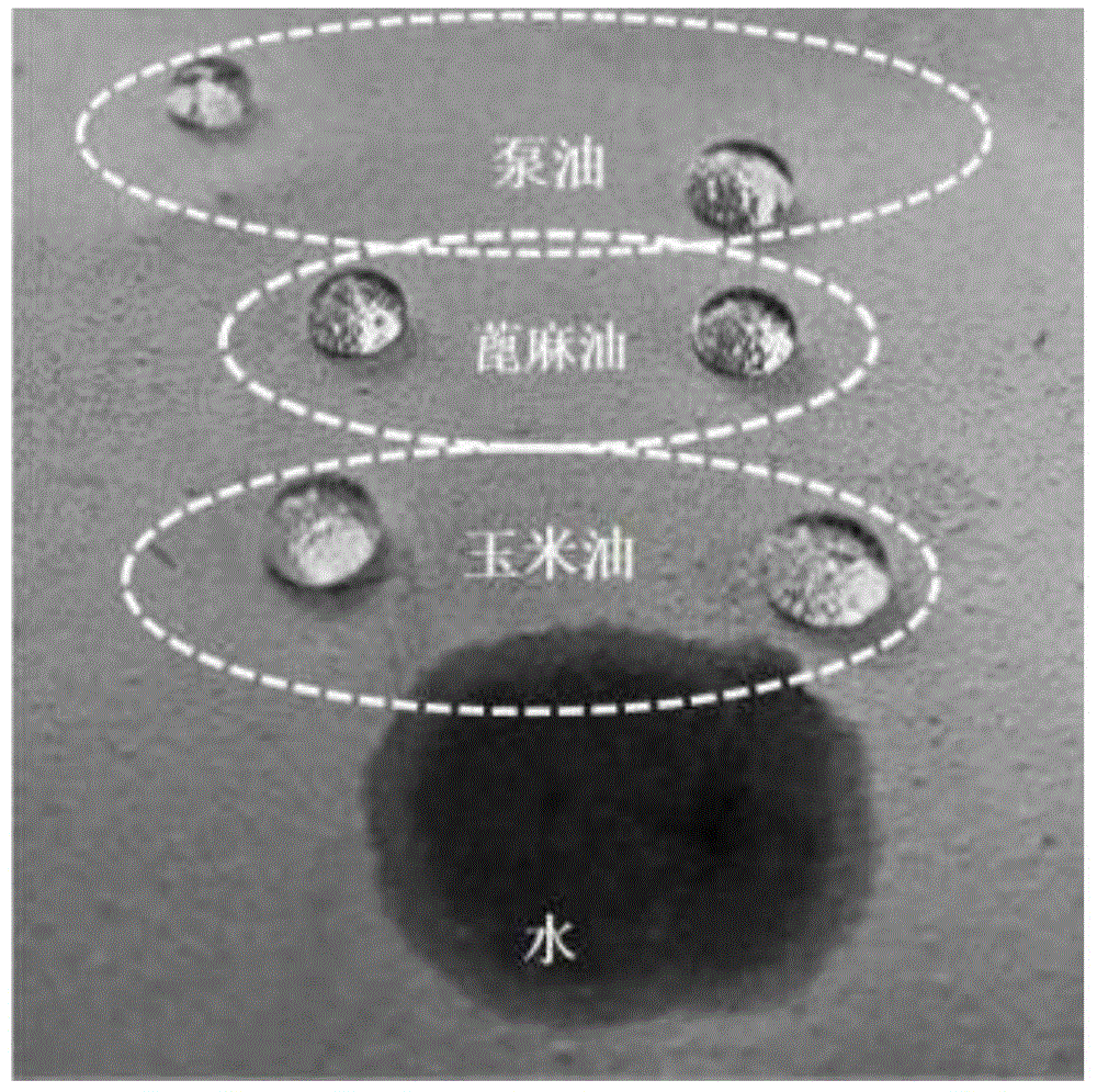 一种空气中超疏油超亲水薄膜及其制备方法和应用