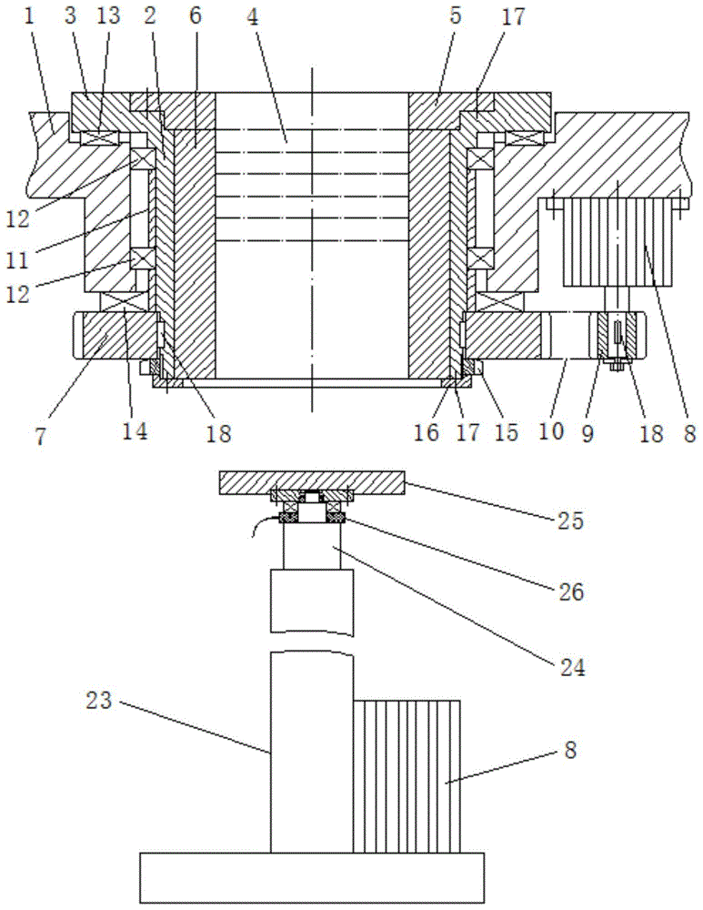 一种旋转式铁芯叠片压装模具及压装方法与流程