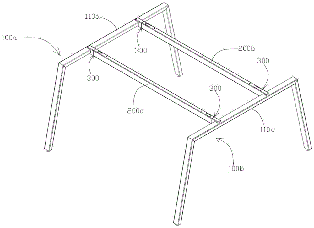 一种桌架连接结构、桌架及办公桌的制作方法
