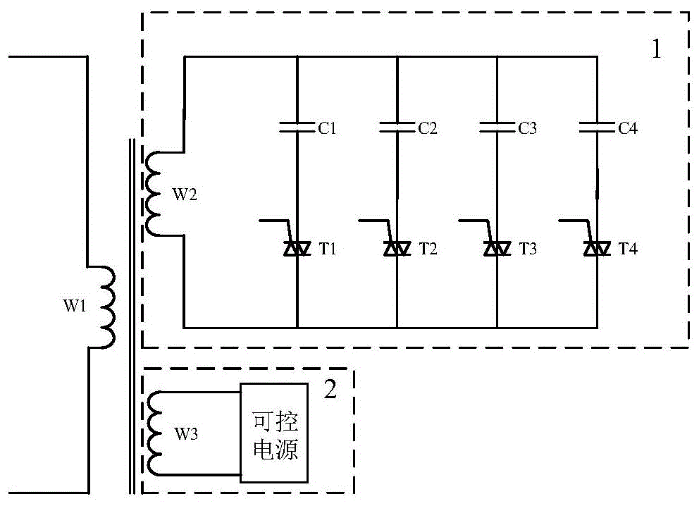 一种有源全补偿消弧线圈装置及其应用