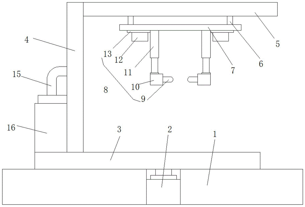 一种调节式汽车配件喷漆夹具的制作方法