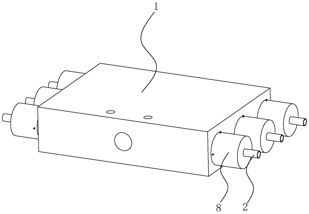 一种液压分配器的连接结构的制作方法