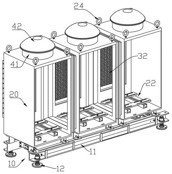 一种空气源热泵的组装机箱的制作方法