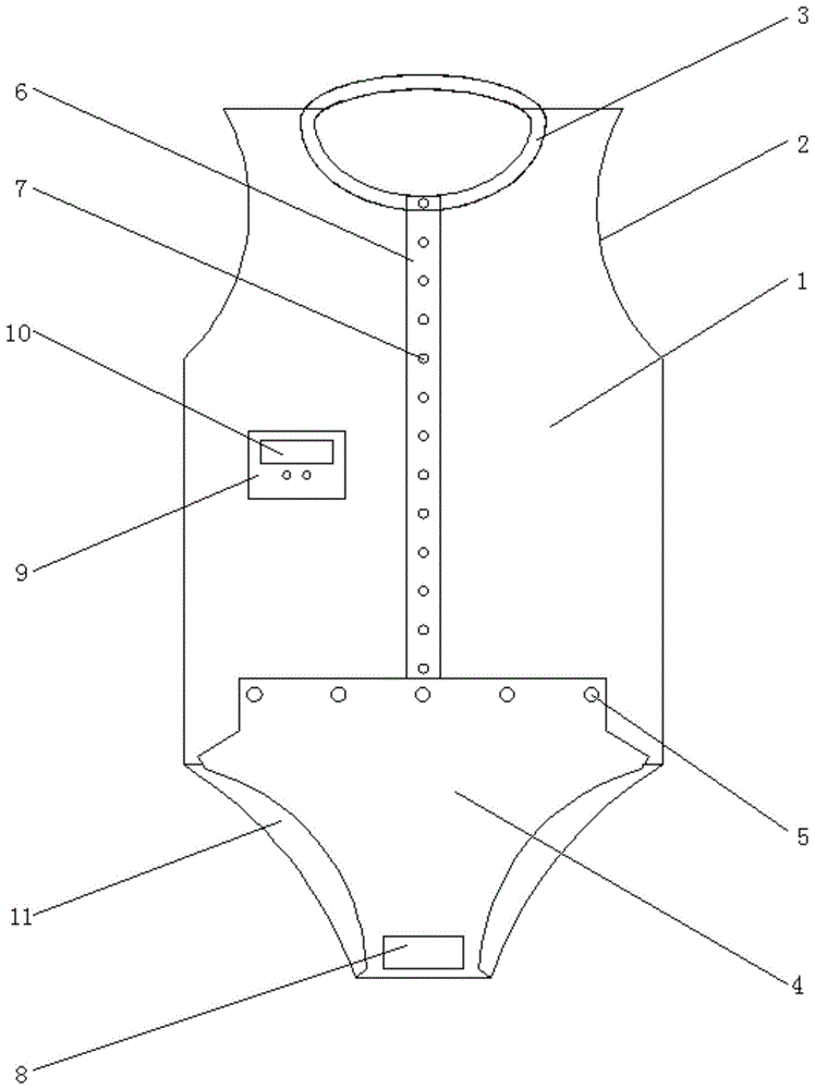 一种全自动检测湿度的吸水婴儿连体服的制作方法