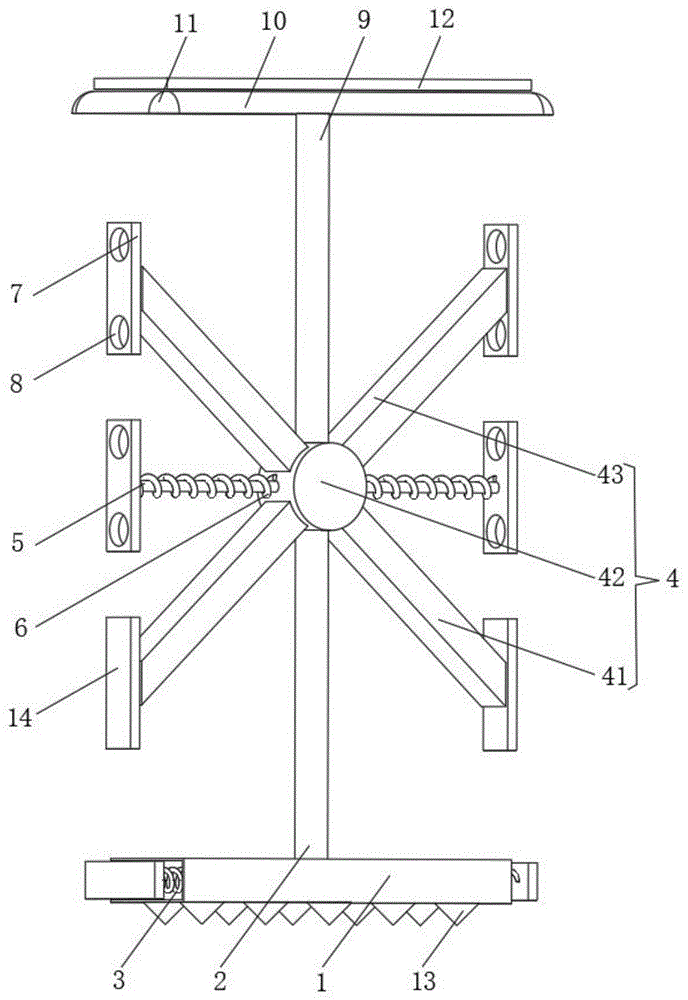 一种防震建筑结构的防碰撞装置的制作方法