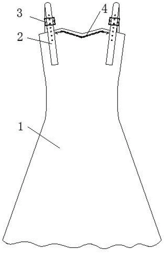 一种带有松紧调节装置的连衣裙的制作方法