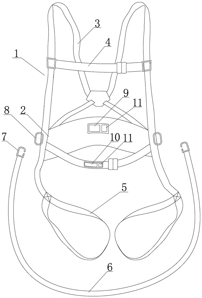 一种声光预警高处作业安全带的制作方法