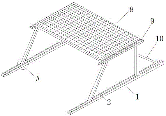 一种可调节角度的太阳能支架的连接结构的制作方法