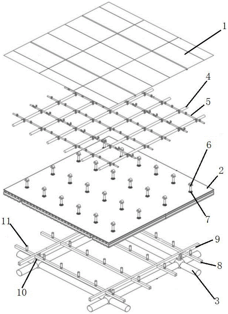一种空间异形开放式屋面结构的制作方法