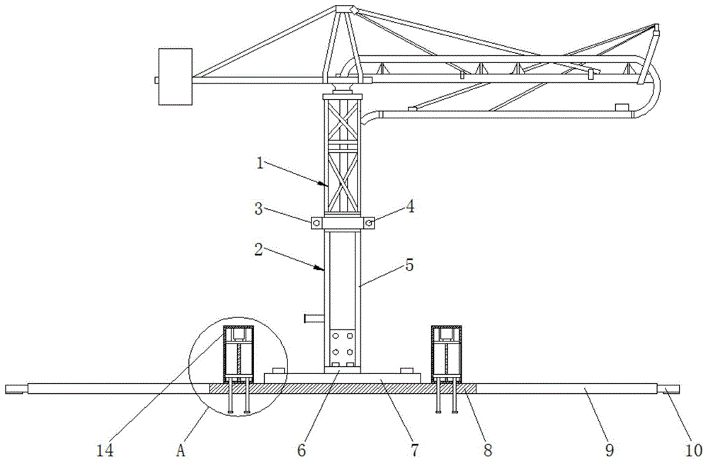 高层建筑混凝土浇筑施工简易布料装置的制作方法