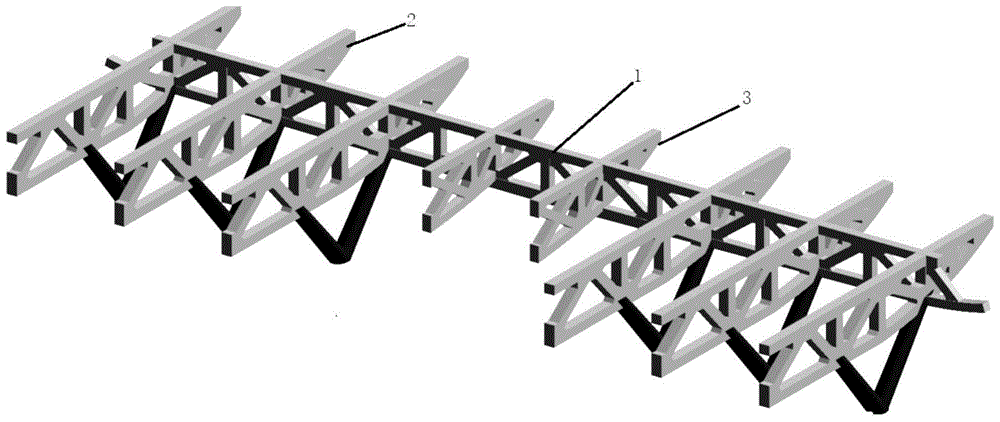 一种大跨度预应力桁架的制作方法