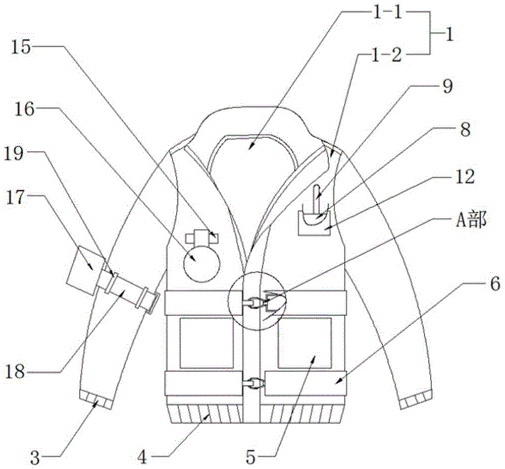 一种可用作救生衣的多功能野外生存衣服的制作方法