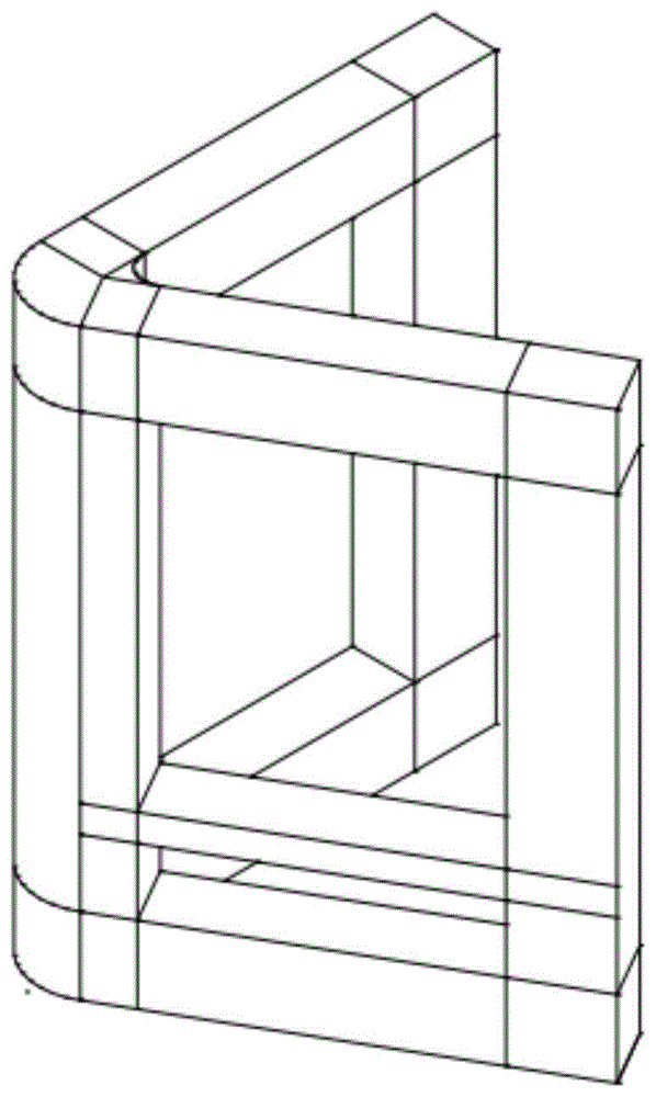 一种空间三棱柱结构四柱四绕组式混合铁芯变压器的制作方法
