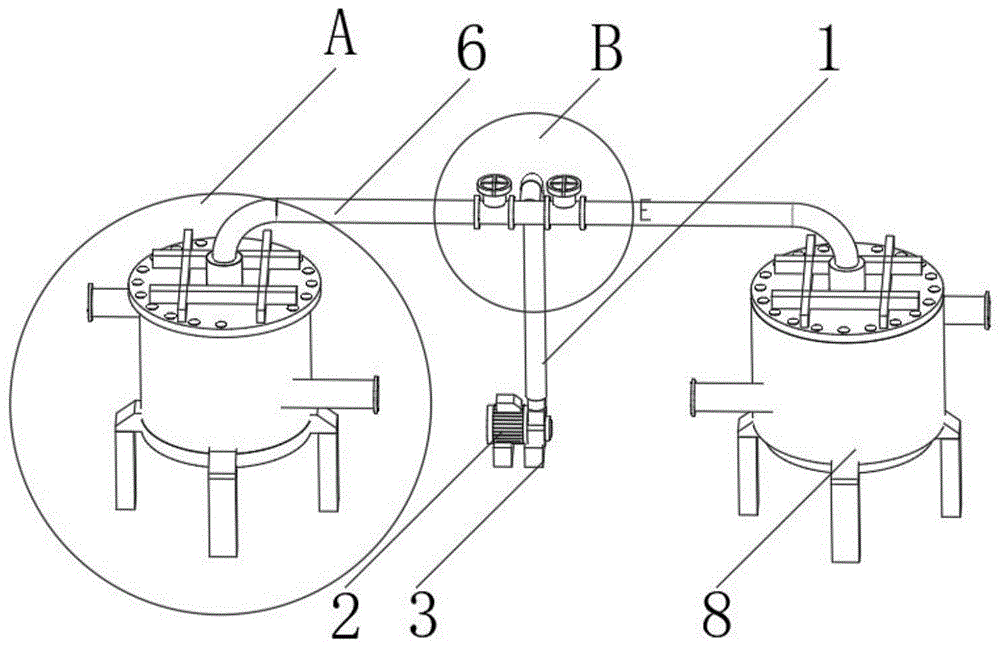 一种聚氯乙烯生产用防停车螺旋板换热器的制作方法