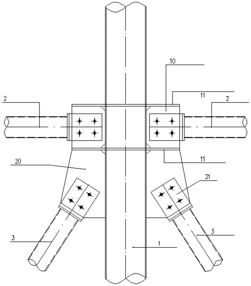 一种钢托支模架的连接紧固结构的制作方法