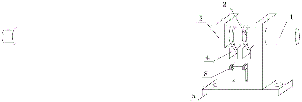 一种高压柜体操作轴的限位装置的制作方法