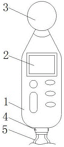 一种便于携带的音乐用测声仪