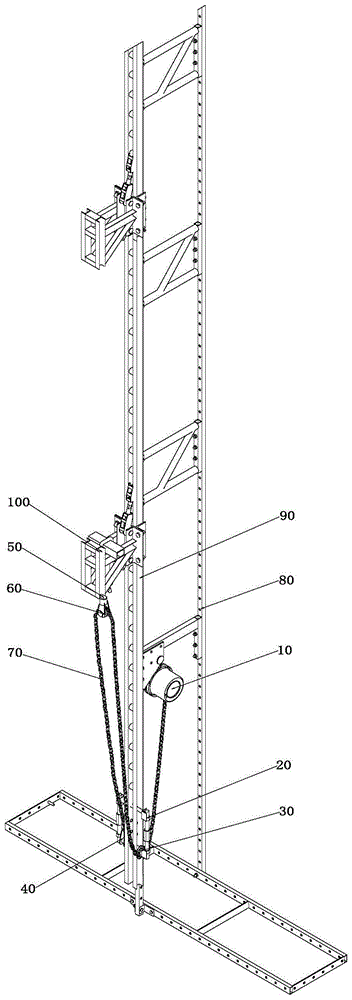 组装式脚手架提升机构的制作方法