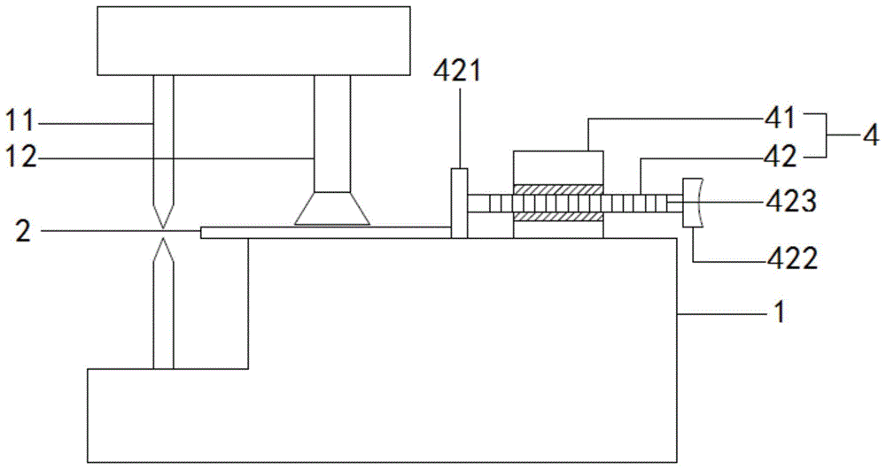 一种剪板机的板料位置调节装置的制作方法