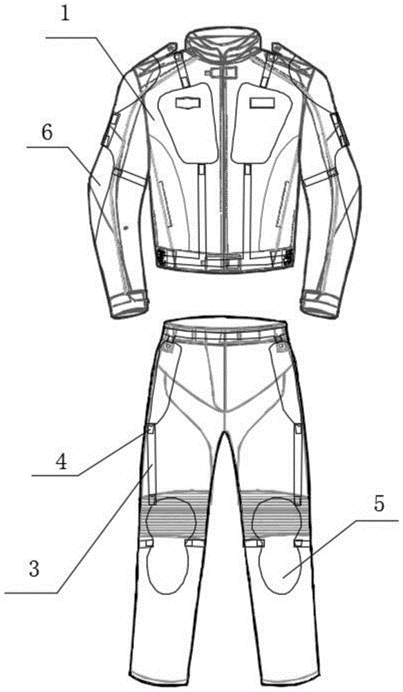 一种骑行服护具固定结构的制作方法