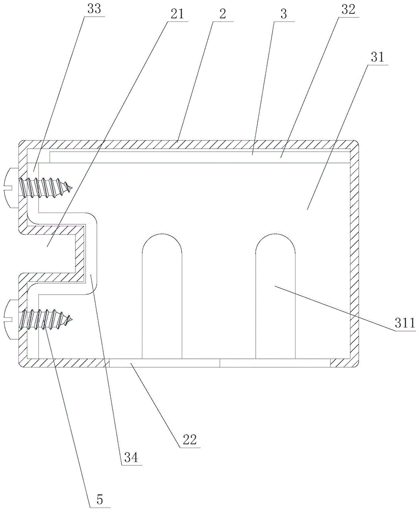 横龙骨竖向插接式后装的龙骨框架的制作方法