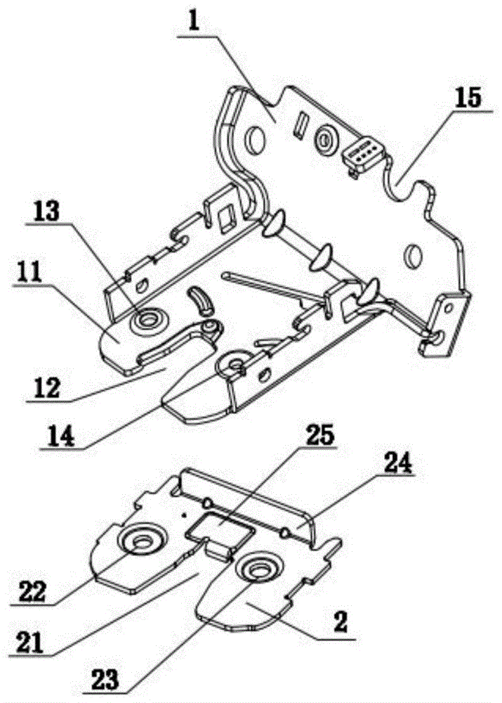 汽车尾门电吸锁支架的制作方法