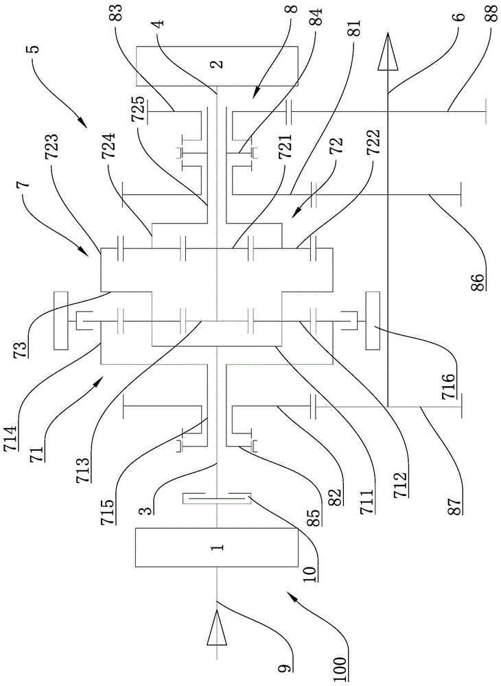 机电混合传动无级变速结构及车辆的制作方法