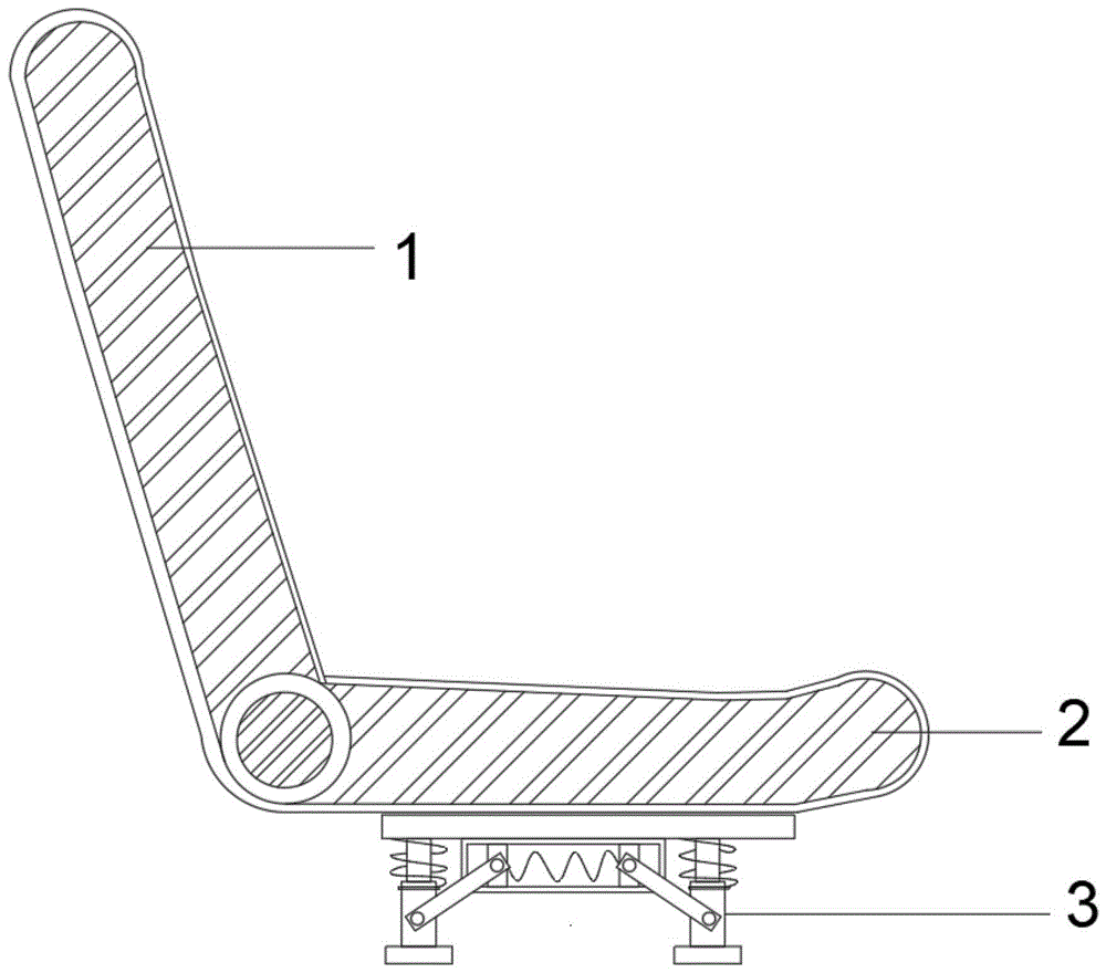 一种用于汽车座椅的背板缓冲装置的制作方法