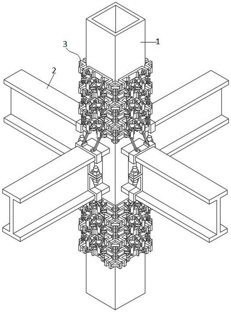 一种用于建筑工程用的方形钢柱的加固组件的制作方法