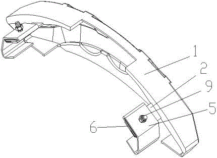 改进型车辆刹车卡钳罩连接结构的制作方法