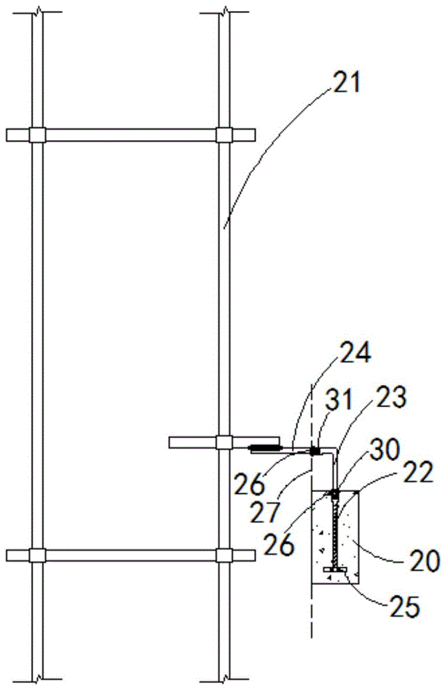 脚手架与主体结构间的连接装置的制作方法