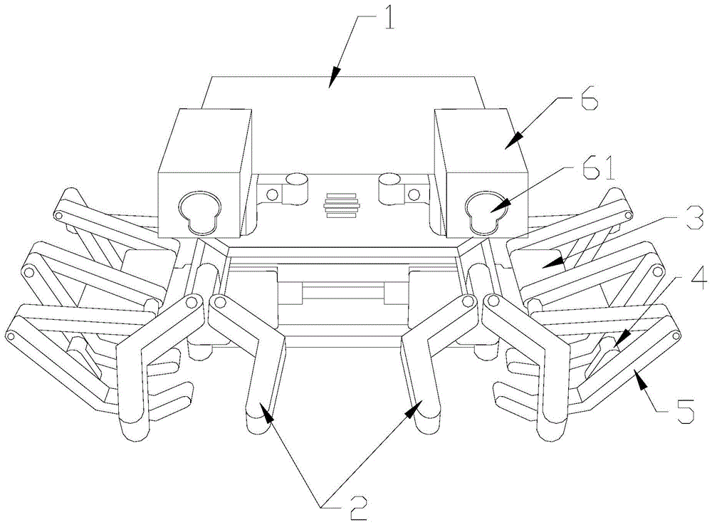 移动灵活的仿生螃蟹机器人的制作方法