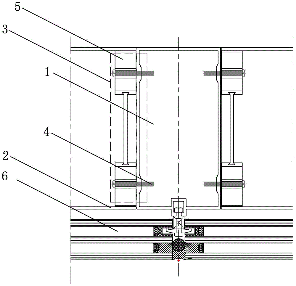 一种玻璃幕墙套芯的连接结构的制作方法