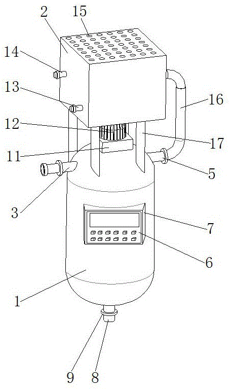 一种加工苯丙通用建筑乳液用的智能加热装置的制作方法