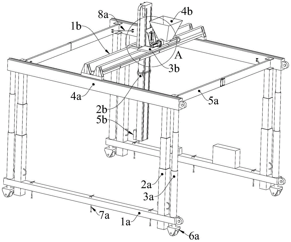 自行走升降式可变幅折叠式的建筑轮廓成型机的制作方法