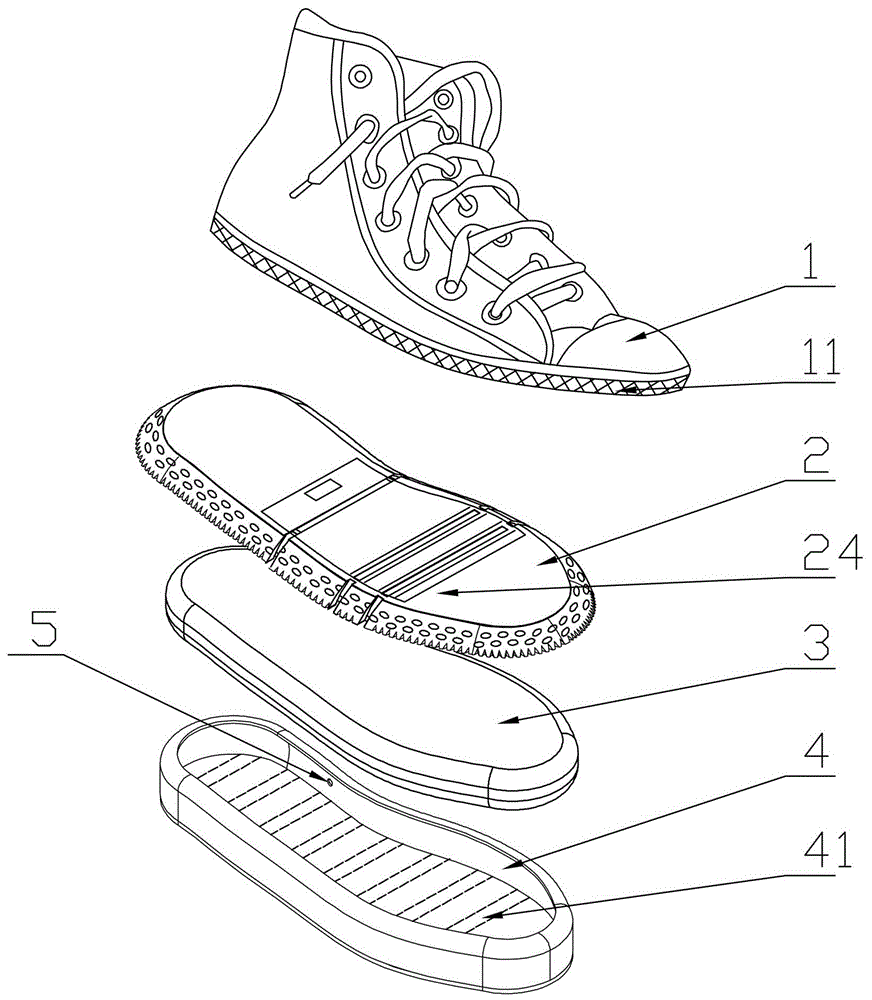 充气式组装弹力鞋的制作方法
