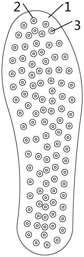 一种穴位鞋垫的制作方法