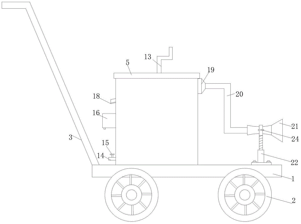 一种建筑工地用移动式环保设备的制作方法