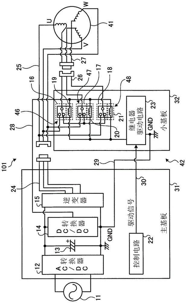 电动机驱动装置以及空调机的室外机的制作方法