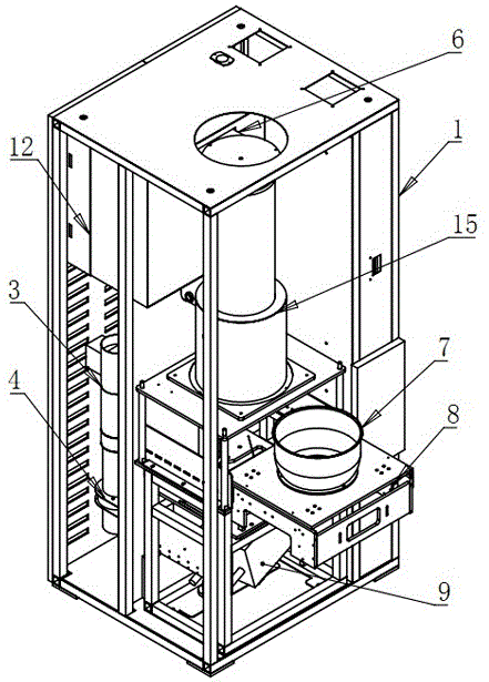 一种智能烟丝烘干机用容器的制作方法