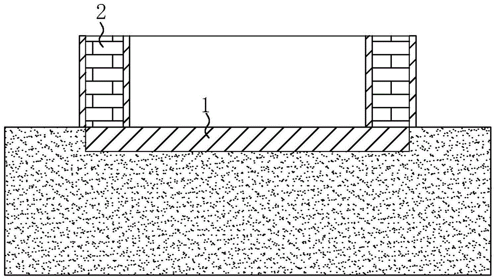 一种园林景观池防泛碱结构的制作方法