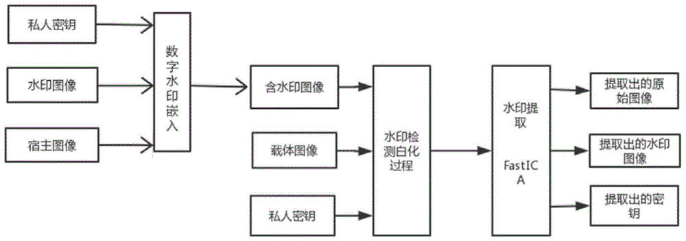 基于FastICA的半脆弱数字水印嵌入及提取方法