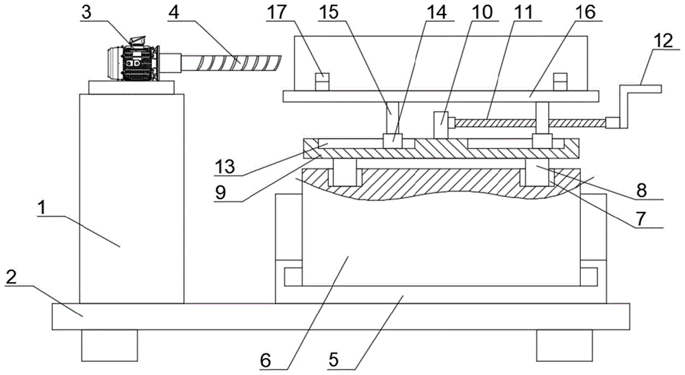 一种围栏板制作用榫槽开槽装置的制作方法