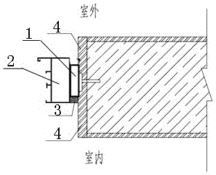 用于提高门窗框与墙体连接质量的钢副框及其施工方法与流程