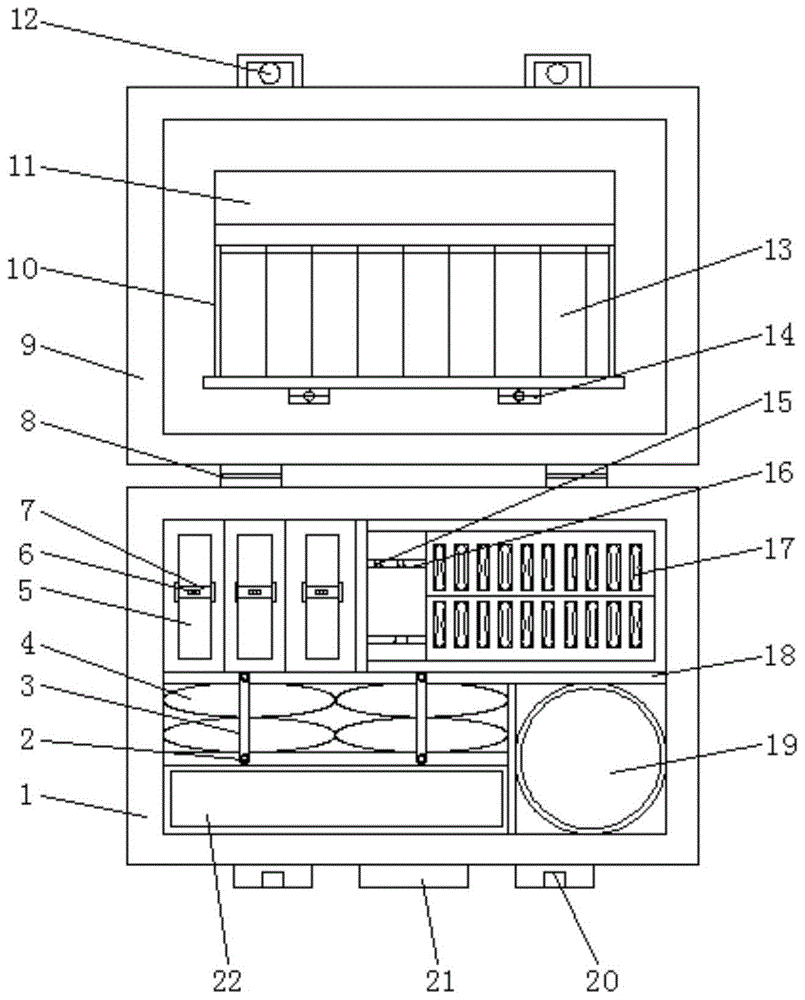 一种音叉液位开关维修用工具盒的制作方法