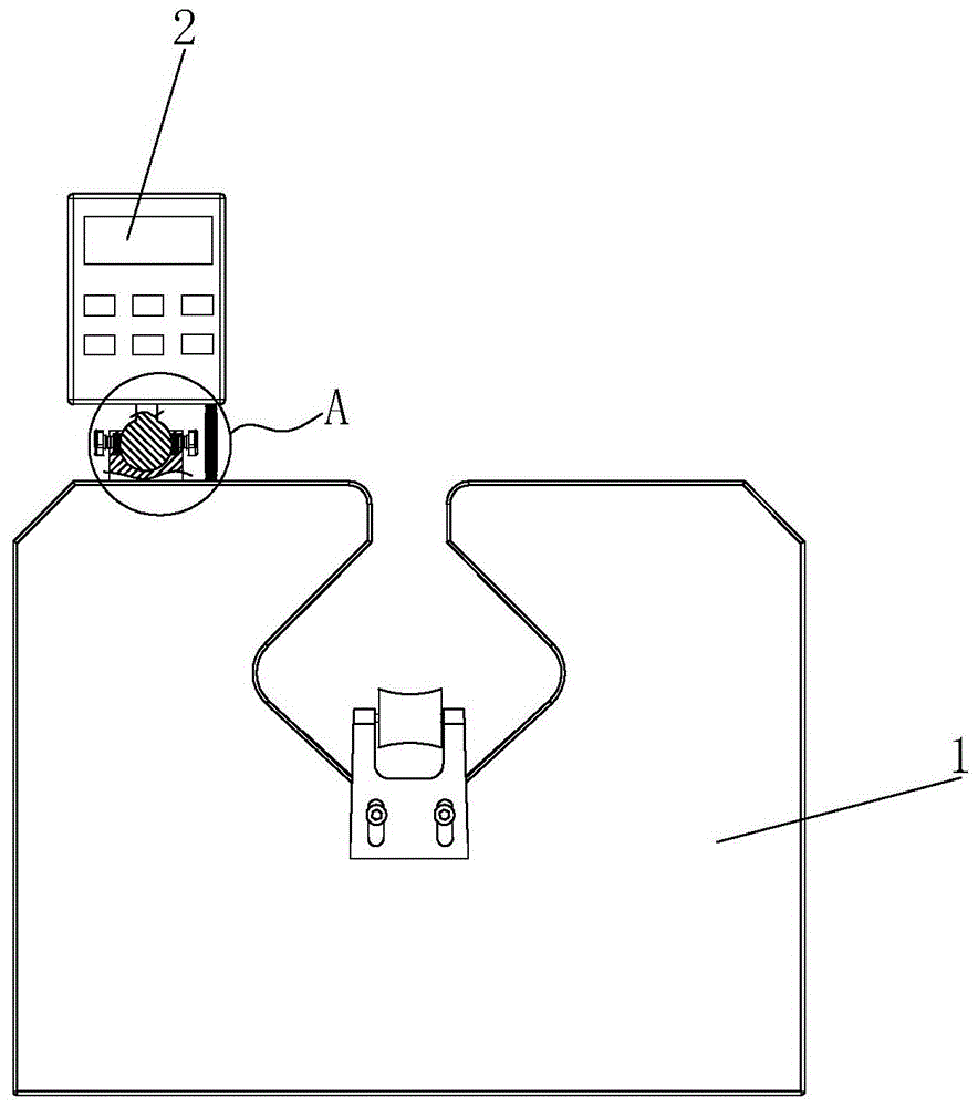 一种激光测径仪的可旋转式显示装置的制作方法