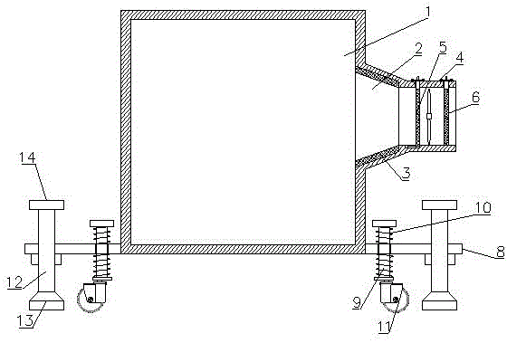 一种纺织生产用纺织架的制作方法