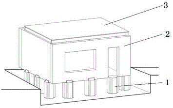 一种预制轻钢墙板组装房屋的制作方法