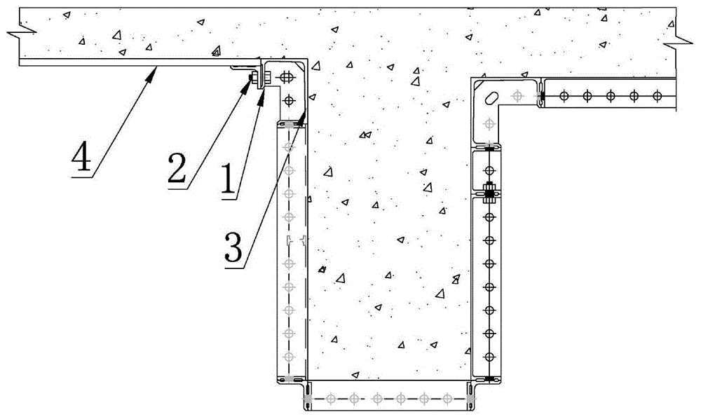 一种非标楼层铝木结合施工结构的制作方法